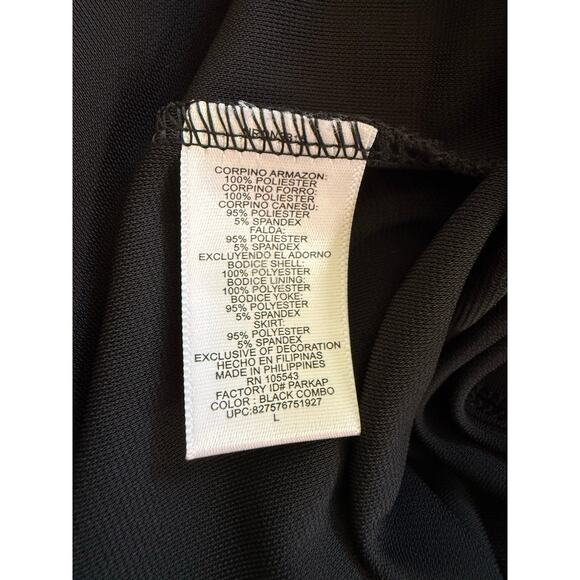 Narcisco Rodriguez for Design Nation Black Sequin Dress, Size Large - Picture 5 of 5